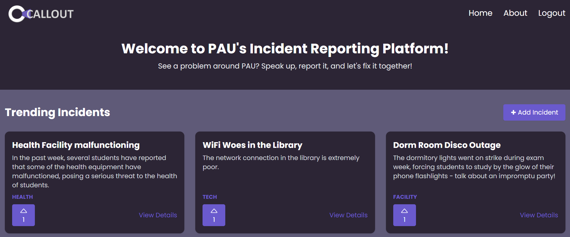 Incident Reporting Platform for Organisations